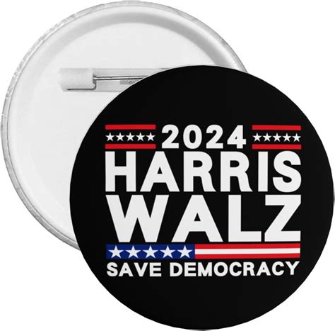 Kamala Harris Waltz Button Pins Kamala Harris Tim Waltz 2024 President