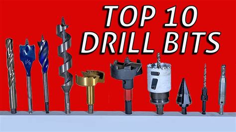 Top 10 Drill Bits And How To Use Them Youtube