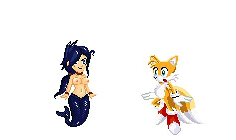 Rule 34 Animated Breasts Female  Male Mermaid Miles Prower Miles Tails Prower Paizuri Pixel