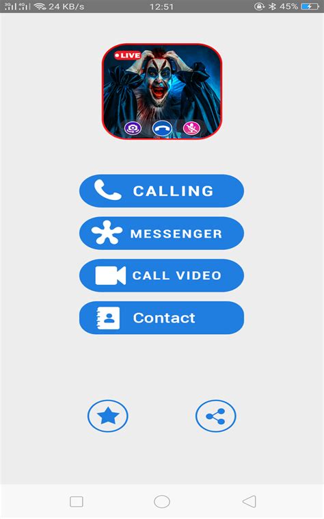 A Call From Killer Clown Video Call The Killer Clown - Prank Call Apps:Amazon.in:Appstore for ...