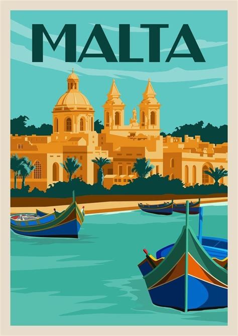 Malta In 2023 Travel Posters Malta Travel Transportation Poster