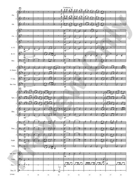 Folk Songs From The British Isles Concert Band Conductor Score Parts