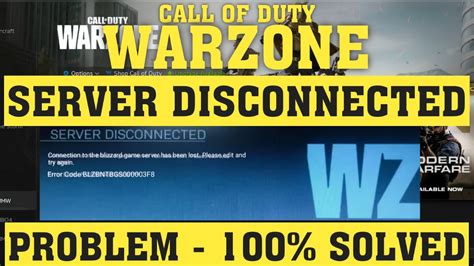 Call Of Duty Warzone Server Disconnected FIXED BLZBNTBGS000003F8