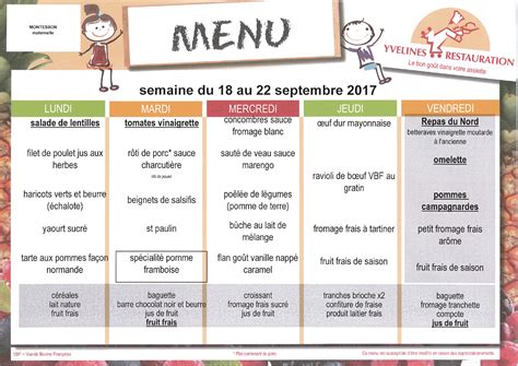 Parents d élèves école Ferdinand Buisson MENUS DU 18 09 AU 22 09