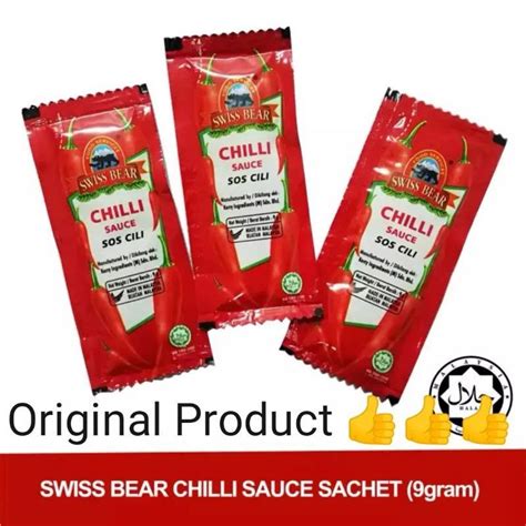 Swiss Bear Chili Sauce Mini Life Sauce Chili Sos Cili Packet G