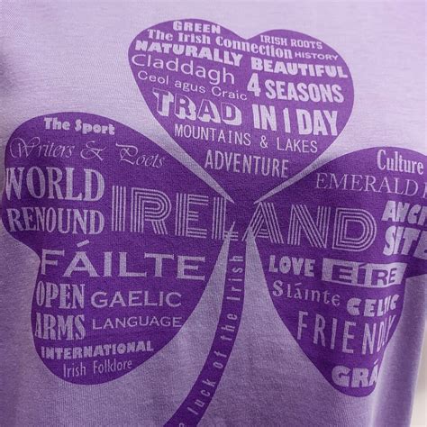 Buy Ladies Ireland Shamrock Lilac T Shirt Carrolls Irish Ts