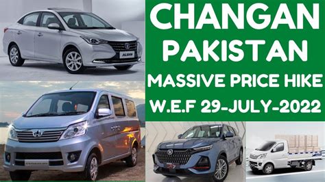 Changan Pakistan Massive Price Increase W E F 29 July 2022 Alsvin 40