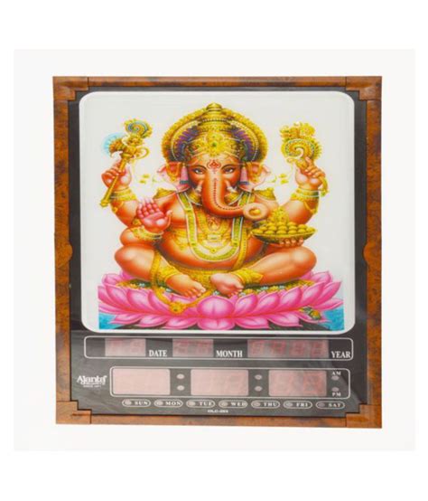 Ajanta Digital Lord Ganesh Printed Wall Clock Price In India Buy