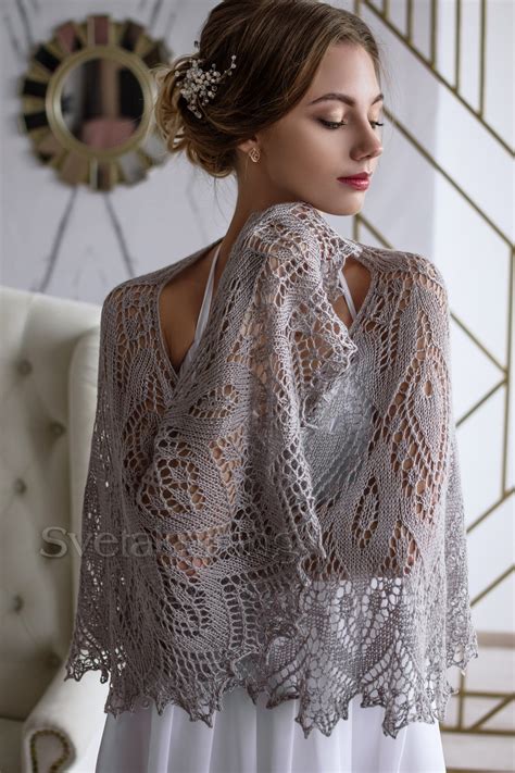 Wedding Gray Cashmere Shawl Bridal Cover Up T For Mother Etsy Cashmere Shawl Lace Shawl