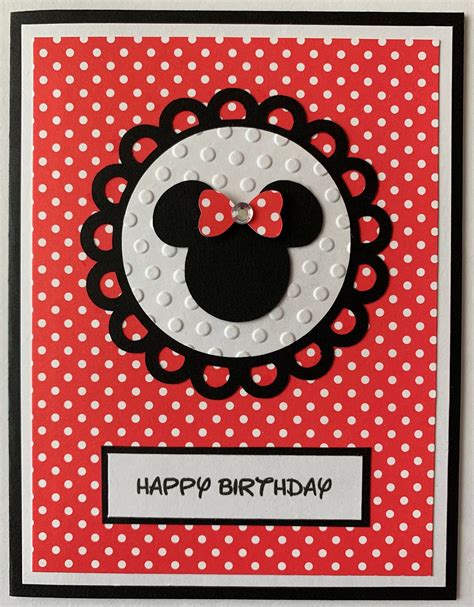 Minnie Mouse Happy Birthday Cards