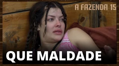 A FAZENDA 15 JAQUE CHORA APÓS SIMIONI MENTIR P LUCAS REALITY SHOW DA