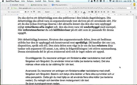 Skriftlig argumentation på ett utredande sätt YouTube
