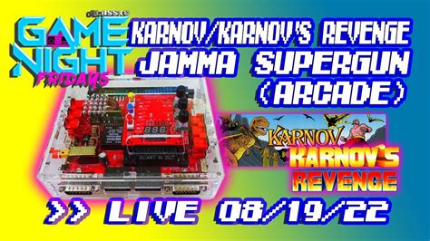 Cgnf Live Jamma Supergun Arcade Karnov Karnov S Revenge