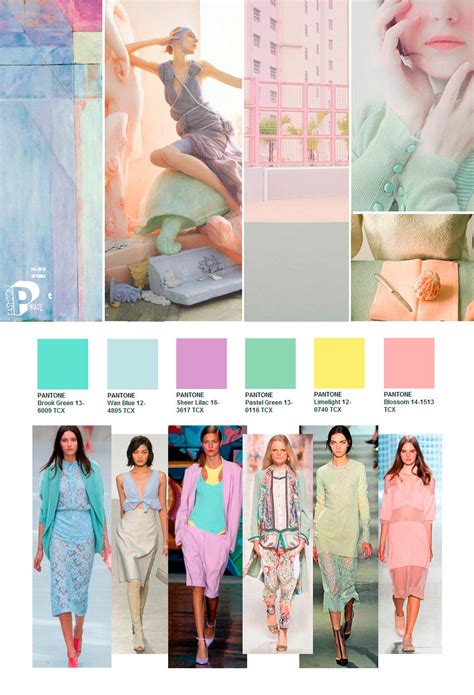 The Color Scheme For This Fashion Show Shows Different Colors And