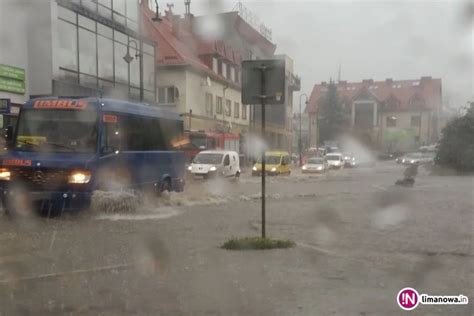 Nad miastem przeszła ulewa kilkadziesiąt zgłoszeń zalane m in