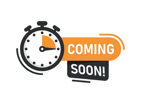 Coming Soon Banner Icon In Flat Style Promotion Label Vector