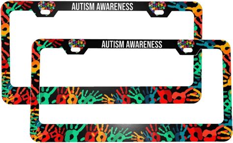 Autism Awareness License Plate Frame Universal Car Tags