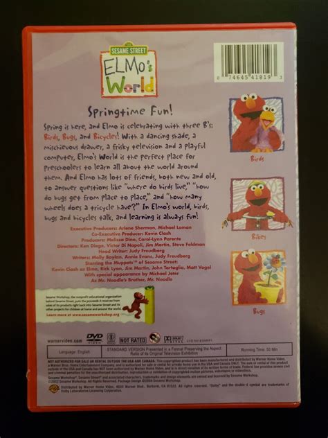 Elmo S World Springtime Fun Dvd Complete With Case And Cover Art Buy 2 Get 1 Free 74645418193 Ebay