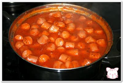 Salchichas En Salsa De Tomate Ma Cuisine Particulier