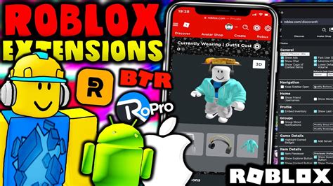 Extensions For Roblox Mobile Ios Android Rogold Btroblox Ropro