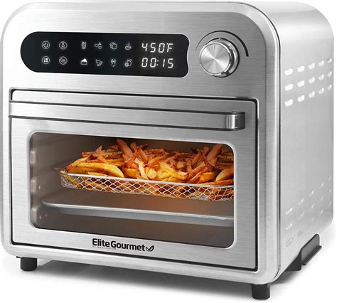 Freidora De Aire 10 Litros Elite Gourmet Eaf1010d Cocina Meses Sin