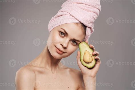 Pretty Woman Naked Shoulders Healthy Skin Cropped 22468992 Stock Photo