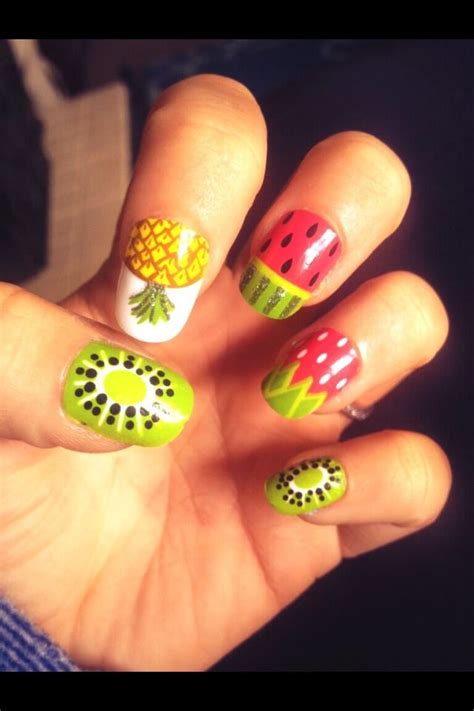 Summer Nails Summernails Nails Fruit Print Tattoos Paw Print Tattoo