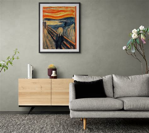 Edvard Munch The Scream Skrik Version 1 art print on canvas