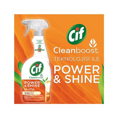 Cif Power & Shine Cleanboost Sprey Mutfak 750 ml X1 + Cif Fiyatı
