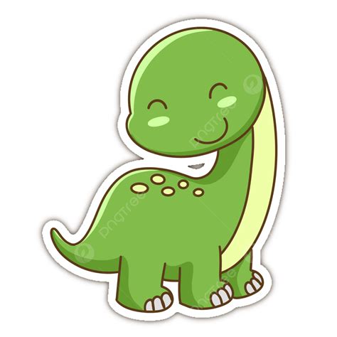 Stiker Lucu Dino, Dinosaurus, Chibi, Stiker PNG Transparan Clipart dan File PSD untuk Unduh Gratis