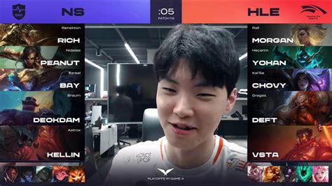 LCK Match 90 NS Vs HLE Game 4 LCK Spring Playoffs 2021 Nongshim