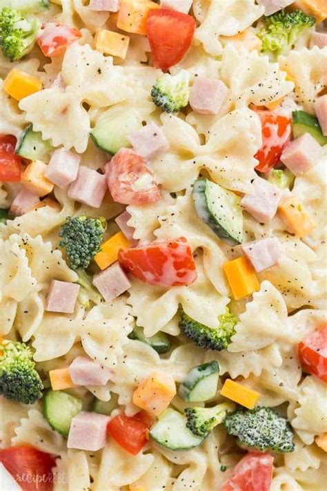 Creamy Ranch Bowtie Pasta Salad Recipe The Recipe Rebel