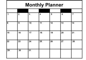 Download free monthly planner templates pdf, excel, word