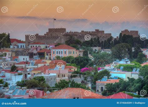 Sunset Panorama View of Palace of the Grand Master of the Knight ...