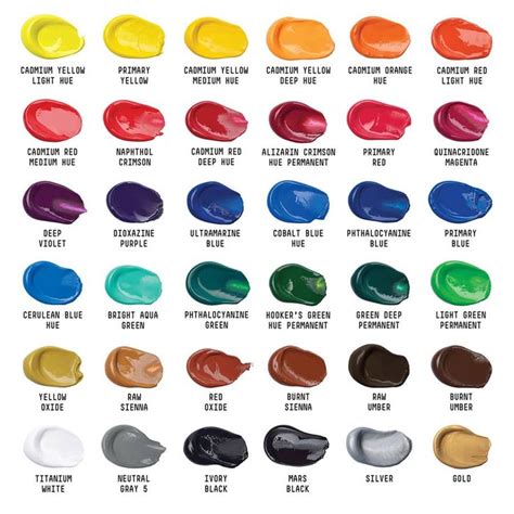 Liquitex Basics Acrylic Assorted Colors Set Of Ml Tubes In