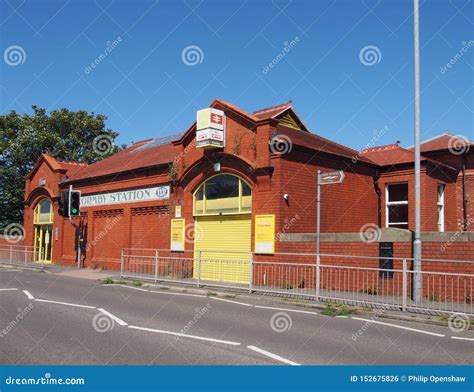 A View Of The Front Formby Train Station From The Main Road Editorial