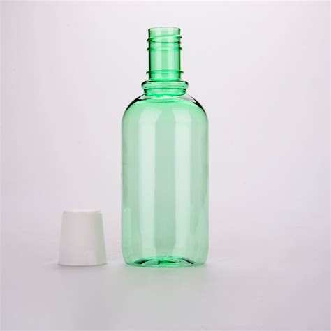 Ml Pet Plastic Mouthwash Bottle Oral Hygiene Use With White Cap