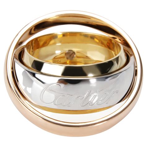 Cartier Trinity Ring in 18K 3 Tone Gold For Sale at 1stDibs | cartier ...