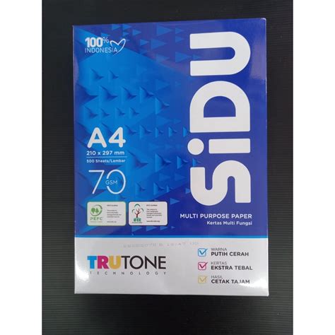 Jual Kertas Hvs Sidu A4 F4 70gsm Shopee Indonesia