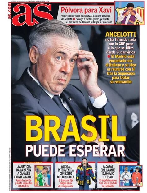 Jornal espanhol vê Ancelotti perto de renovar o Real Madrid