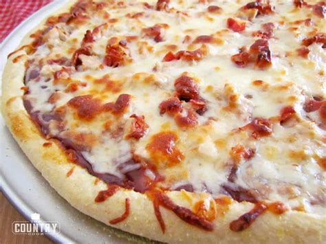 BBQ Chicken Pizza - The Country Cook