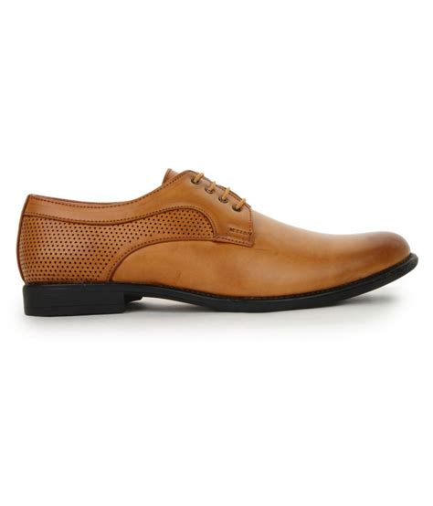 Jackboot Tan Derby Genuine Leather Formal Shoes Price In India Buy