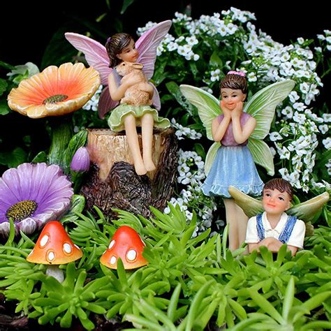 Fairy Figurines And Flower Stump Set – Deal4U – Offering Amazing Deals ...