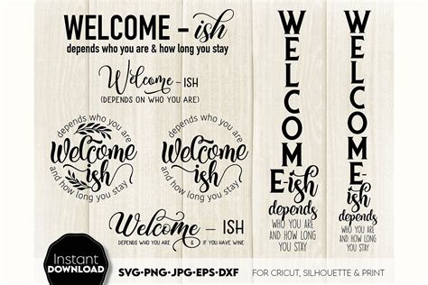 Welcome Ish SVG Porch Sign SVG Front Door Decor SVG Welcome 1232668