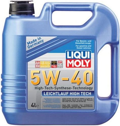Моторное масло Liqui Moly Leichtlauf High Tech 5W-40 4 л 2595 – фото ...