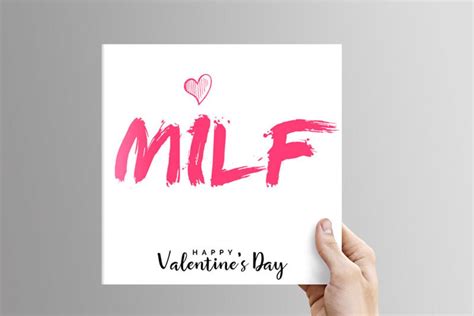 Milf Valentines Day Card High Quality Print Funny Rude Banter Etsy