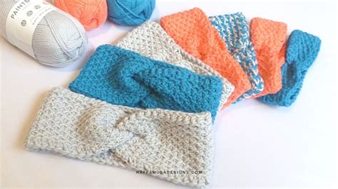 Free Tunisian Crochet Pattern Diagonal Lattice Headband