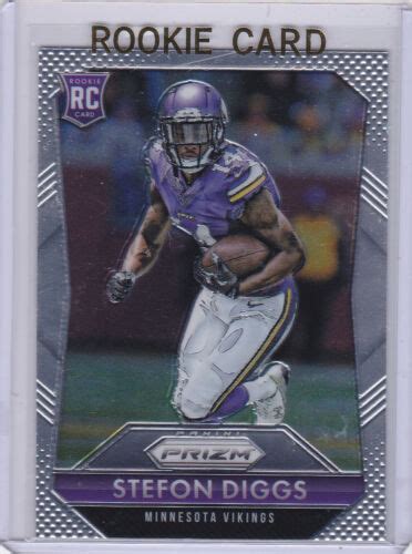 Stefon Diggs Rookie Card Panini Prizm Rc Football Minnesota