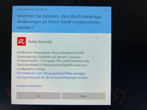 Windows Systemstart Neues Dialogdenster Official Avira Support