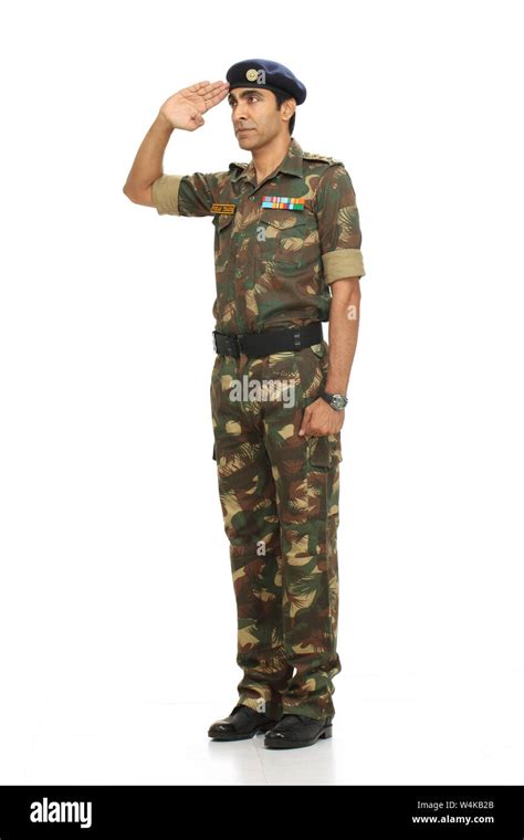 Indian Soldier Saluting Hi Res Stock Photography And Images Alamy